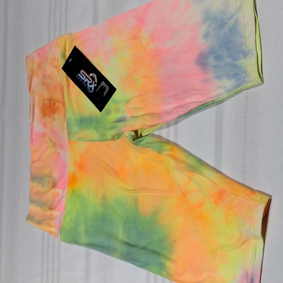 Srx ACTIVE MED 4 WAY STRETCH QUICK DRY BREATHABLE SWEAT WICKING MULTI NEON NWT - Picture 2 of 4